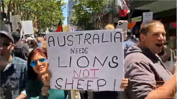 “Australia Needs Lions Not Sheep”: Melbourne Streets Overflow as Protestors Stand for Freedom R9