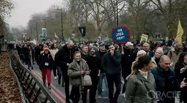 London Marches for Freedom, Dec. 18, 2021: “We Will Not Comply.” “It’s All Been a Pack of Lies.”   L8