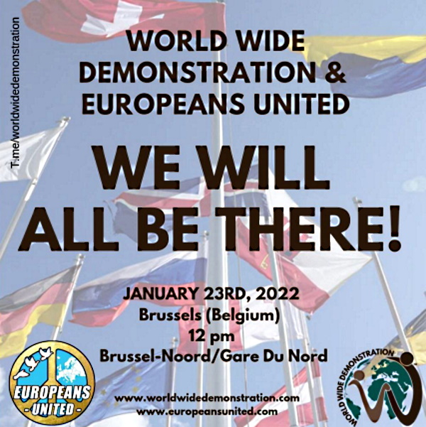Europeans United for Freedom: Join the Protest for Freedom and Democracy in Brussels on January 23 Bethere