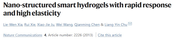 Self Assembly Hydrogel Polymers, Historical Research Context of Hydrogel Smart Materials and Nano Worms Nano