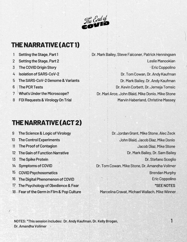  “The End of Covid” Video Series: Exposing the Covid Hoax, the False “Science” of Virology & the Real History of Vaccines The-End-of-COVID-Program_page-0002