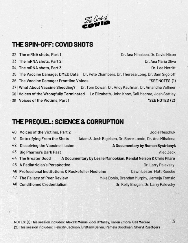  “The End of Covid” Video Series: Exposing the Covid Hoax, the False “Science” of Virology & the Real History of Vaccines The-End-of-COVID-Program_page-0004