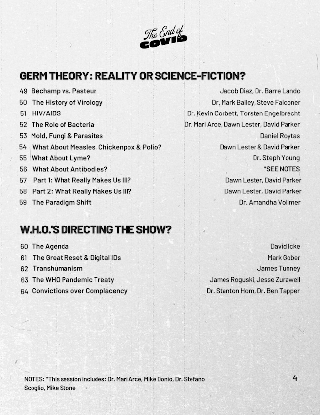  “The End of Covid” Video Series: Exposing the Covid Hoax, the False “Science” of Virology & the Real History of Vaccines The-End-of-COVID-Program_page-0005